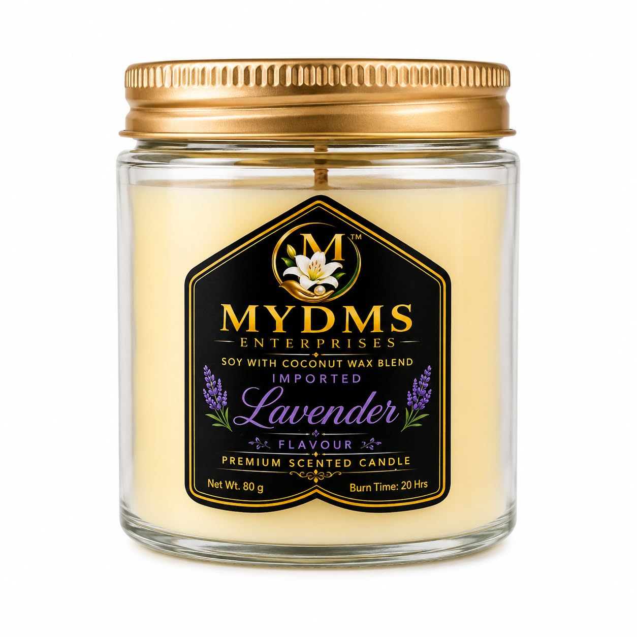 Scented Soy with Coconut Wax Blend Manson Jar Candle (Lavender) | Soy & Coconut Wax Blend, 20 Hrs Burn Time, Lead-Free Wick, Reusable Mason Jar, Imported Fragrance-image-13