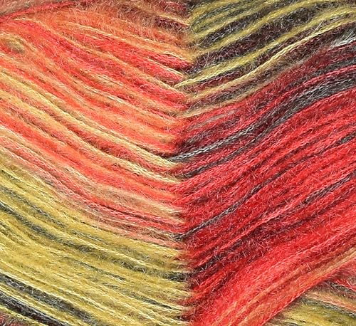 Image of M.G ENTERPRISE Knitting Wool Yarn, Soft Fancy Feather Wool Rowan Mix 400 GMS Best Used with Knitting Needles, Soft Fancy Wool-GF Art-ACFC