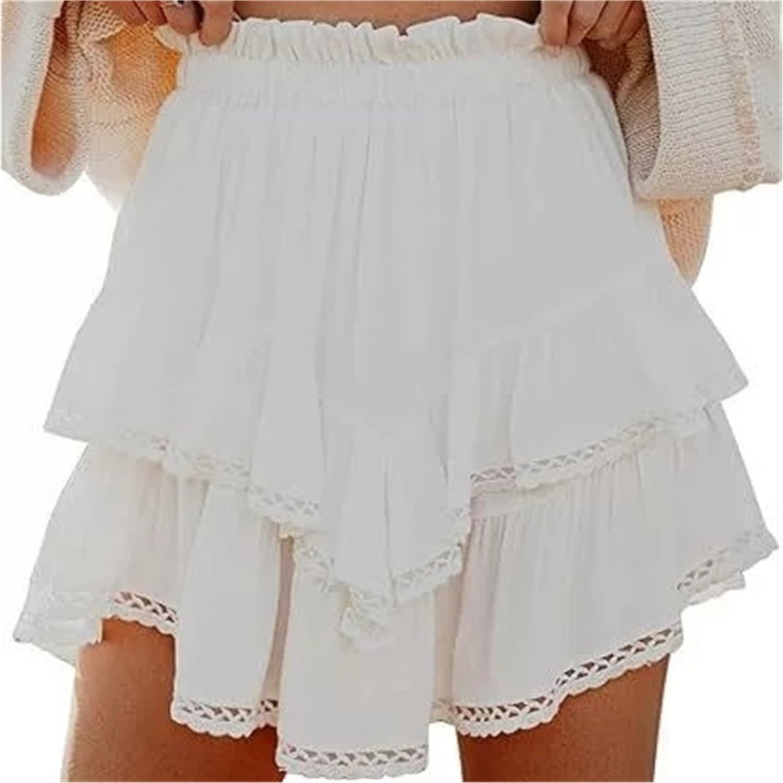 Jupe de Golf Taille Haute Golf Tennis gâteau Jupe Courte décontracté plissé en Couches