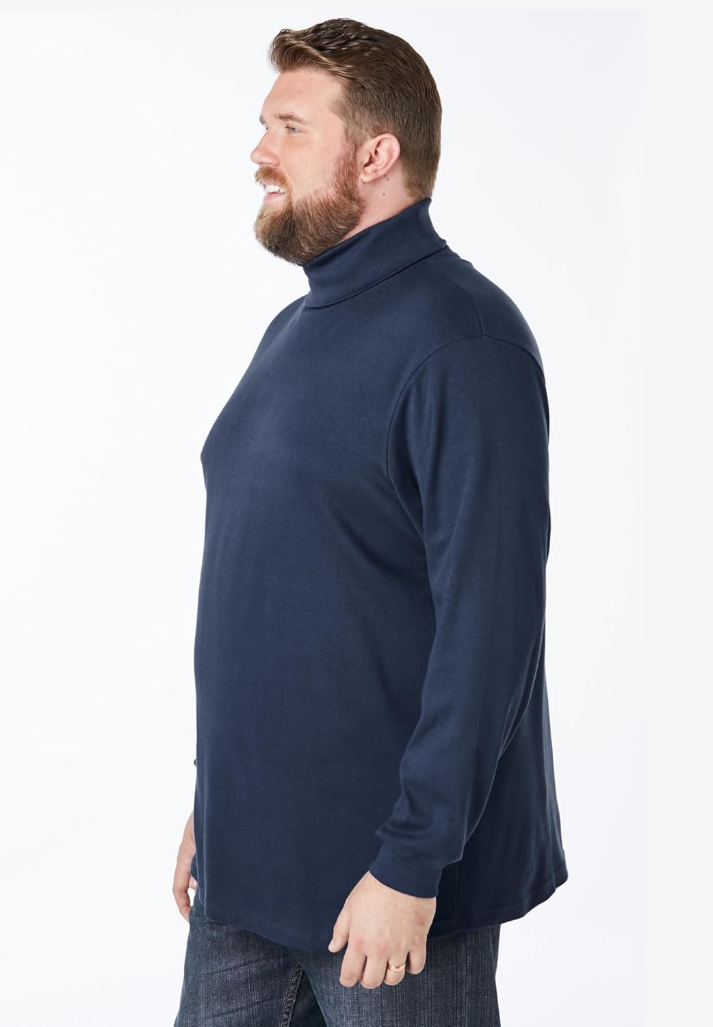 KingSize Men's Big & Tall Tall Turtleneck Long-Sleeve Tee - Image 3