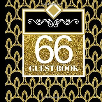 66 Guest Book (66th Birthday Party Invitations,66th Birthday Party Decorations,66th Birthday Party Supplies)
