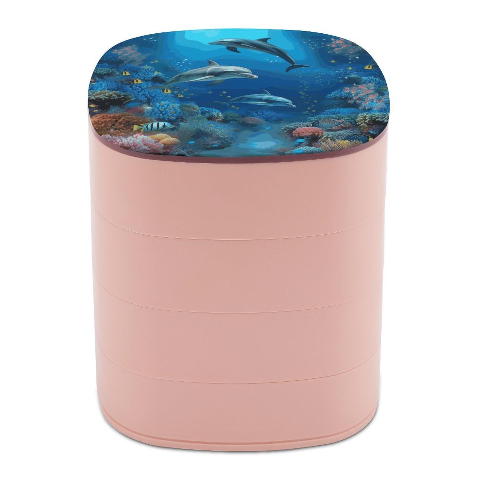 Organiseur de bijoux dauphins : le cadeau corail idéal pour passionnées de mode et d'océan