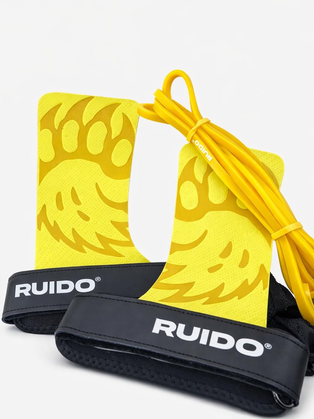 RUIDO Artemis Grips – Calleras para Crossfit sin Magnesio, Guantes Gimnasio Hombre y Mujer, Diseño Fibra de Carbono Muñequeras Gym, Calleras Crossfit para Dominadas, Mancuernas y Barra — view 8