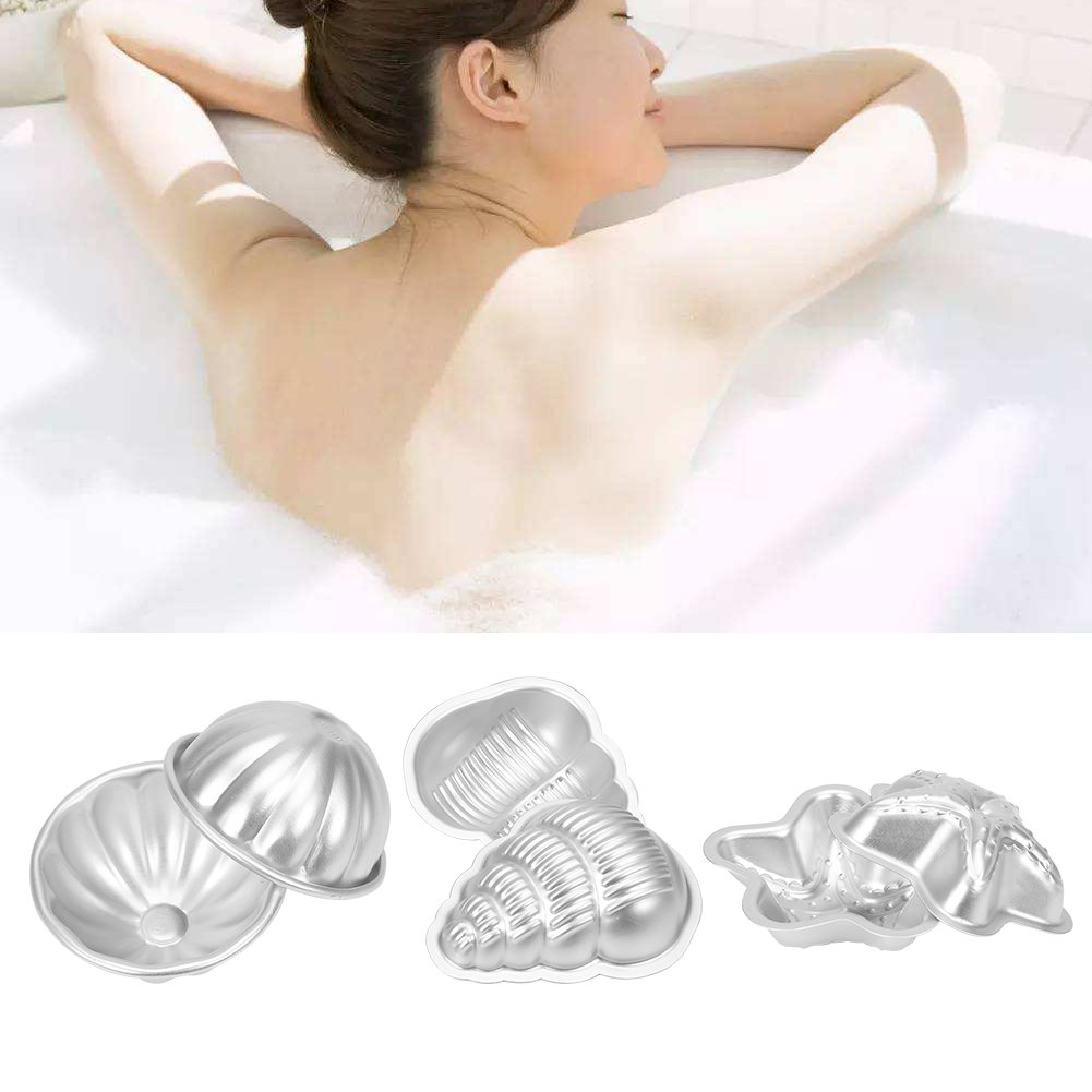 Dioche Bath Bomb Mold Kit, Mold & Bath Bombs Press for DIY Making Supplies, Fizzy Crafting Mold Bath Bomb Molds Fizzy Crafting Tool DIY Cake Mould Tool DIY Bath Bomb Molds 2PCS(Petal)