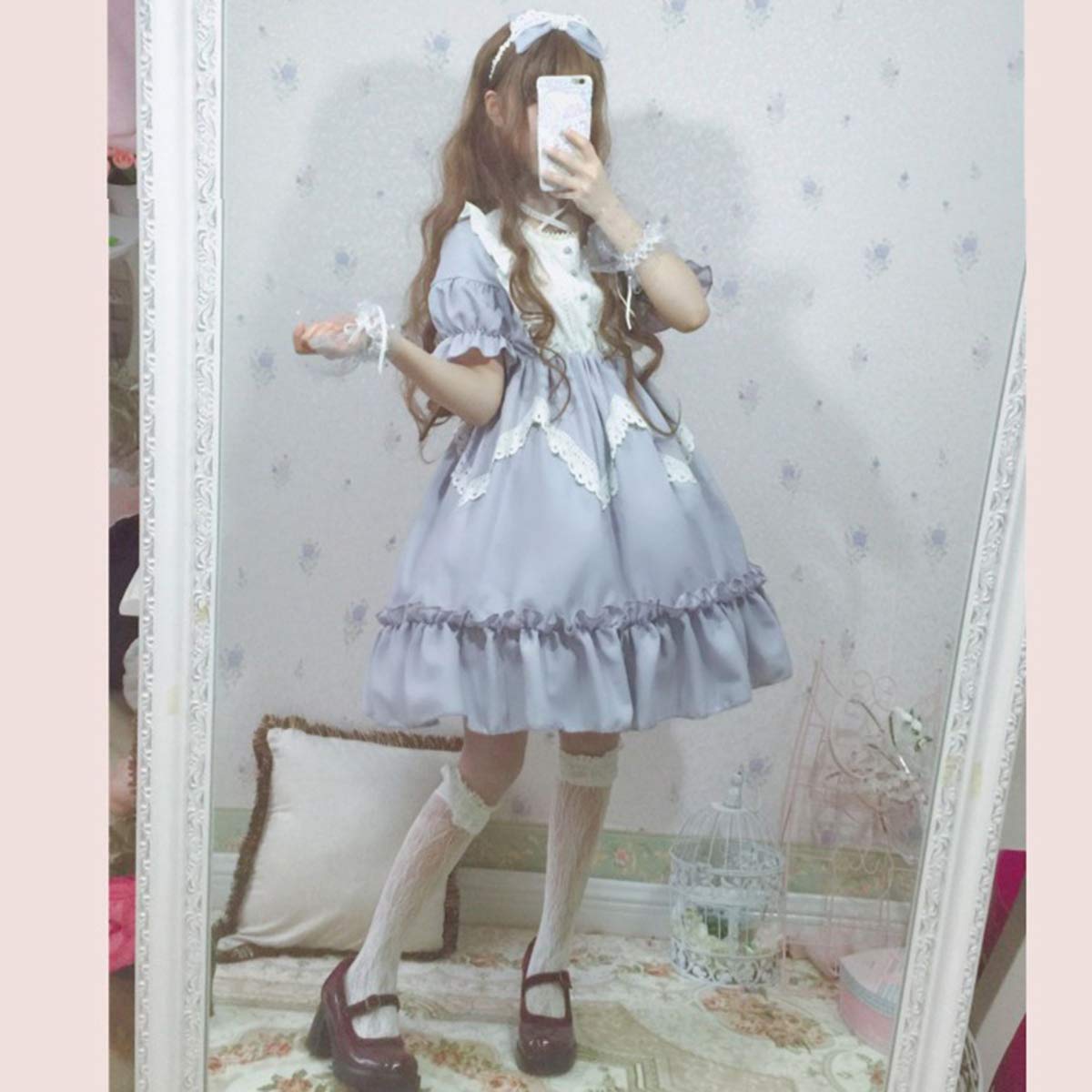 Amazon | 暗黒系ゴシックロリータドレス パーティー日常Lolita洋服