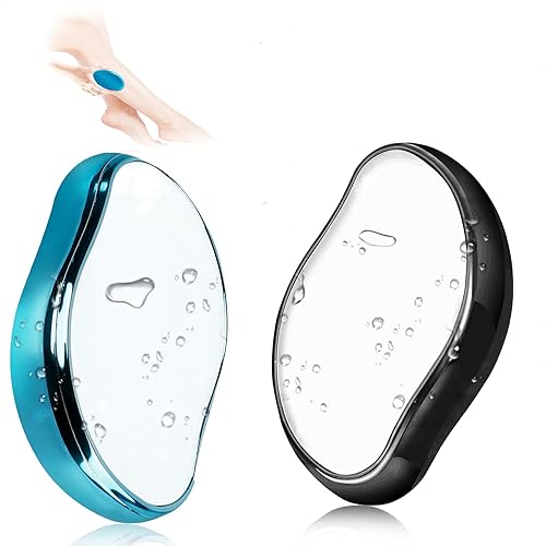 Asokeyer 2 borradores de pelo de cristal para mujeres y hombres, 2023 nuevo borrador mágico de cabello, depiladora suave portátil, herramienta