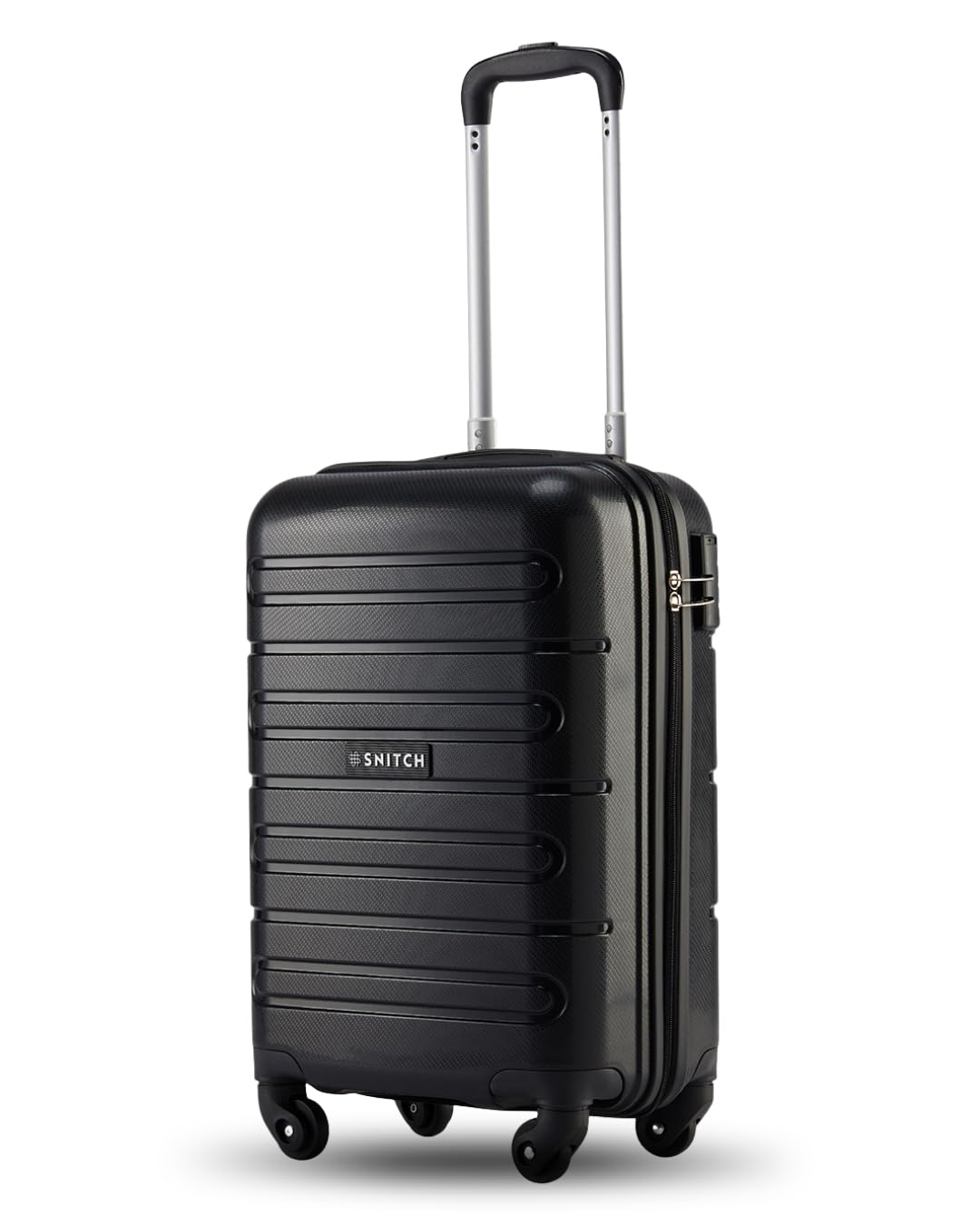 snitch Loop Cabin Size Black Polypropylene Hard Travel Suitcase - Trolley Bag Small & Luggage with 4 Wheels, Secure Lock & Free Shoe Bag-picture-22