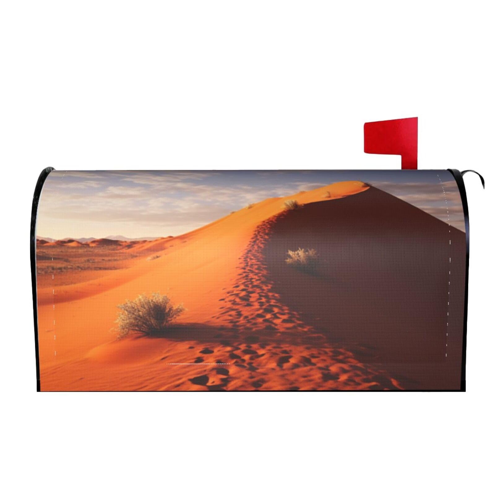 Spring Summer Mailbox Covers Magnetic Letter Post Box Cover Desert Mailbox Wrap Decoration Mailbox Post Cover for Garden Yard Outside Welcome Decor 21x18 in