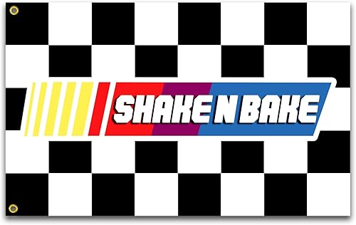 Shake N Bake - Bandera motivacional de 3 x 5 pies Talladega Nights para dormitorio universitario, gimnasio al aire libre, fiestas, dormitorio,