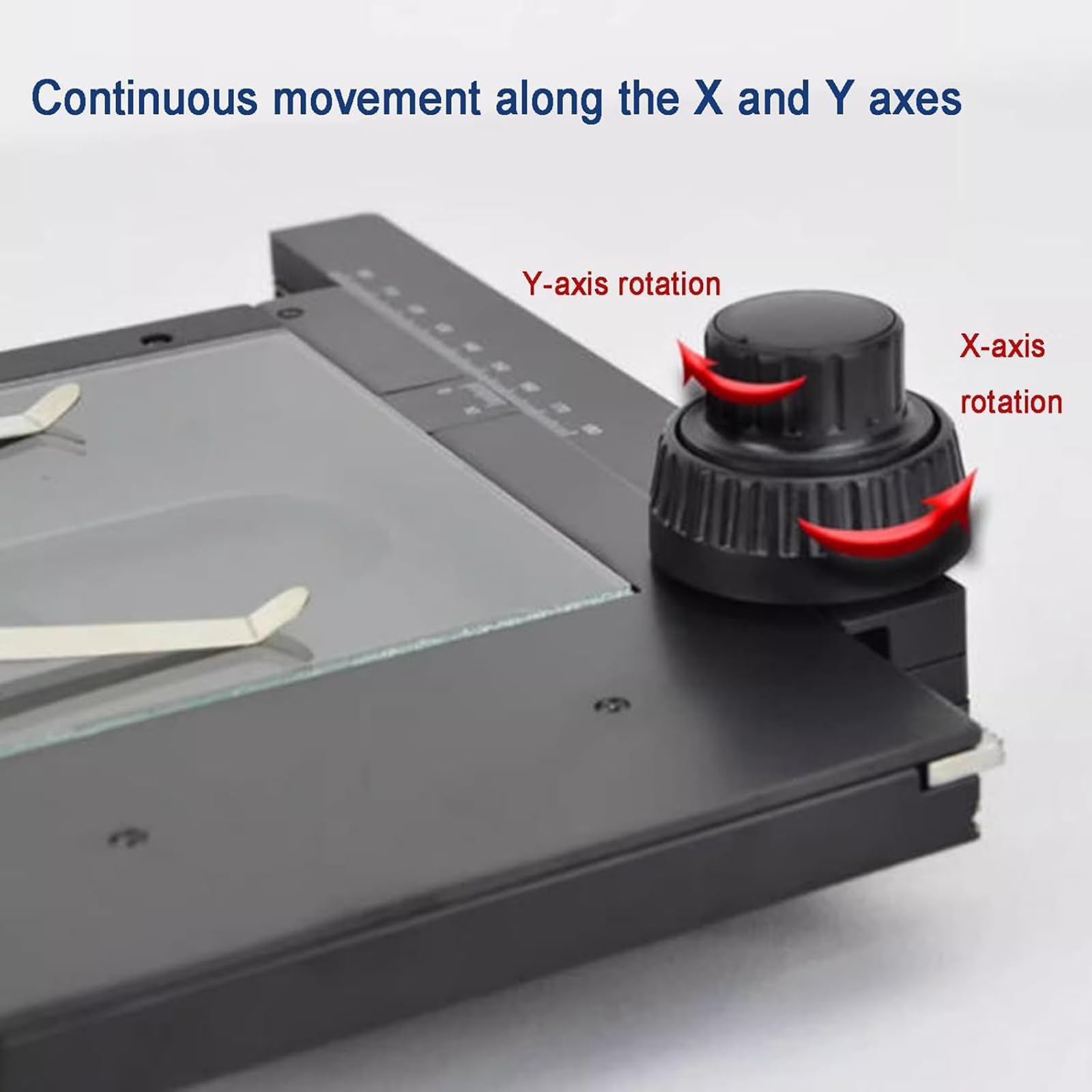 Etapa deslizante manual para microscopios – Mesa deslizante de viaje XY Axis, 60 mm de viaje horizontal, 55 mm de viaje vertical, ideal para macro y micro fotografía