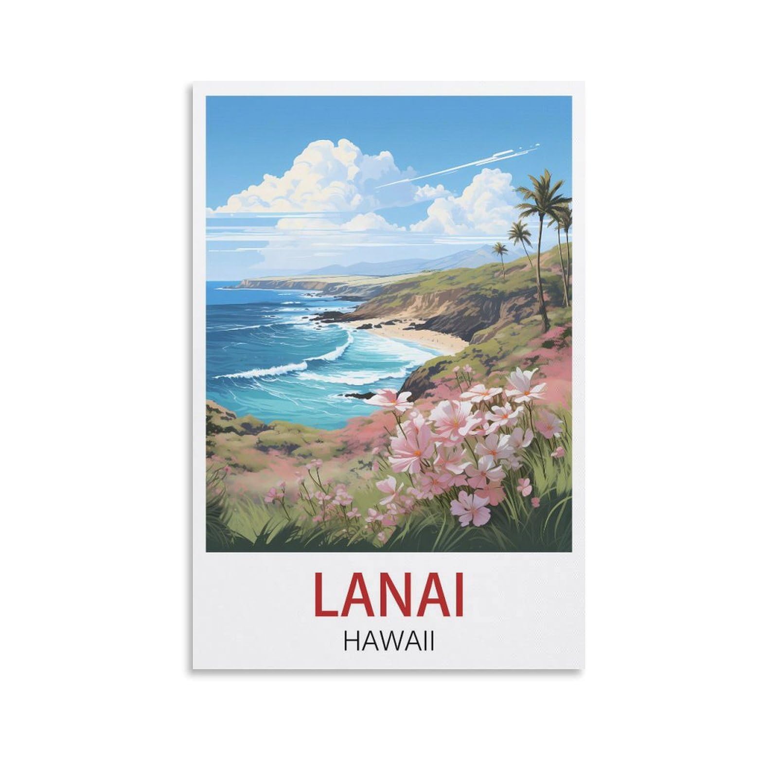 Vintage Metal Tin Sign Travel Tin Signs Metal Poster Wall Decor Office Cafe Bathroom Badroom Lanai Hawaii Posters 15x30cm
