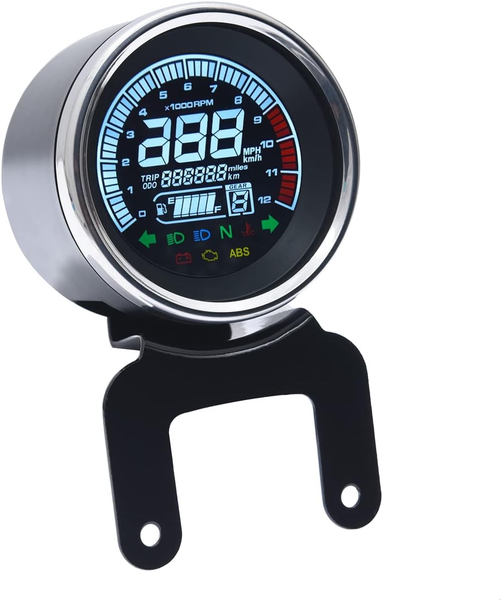 Speedometer in a waterproof environment with water splashing