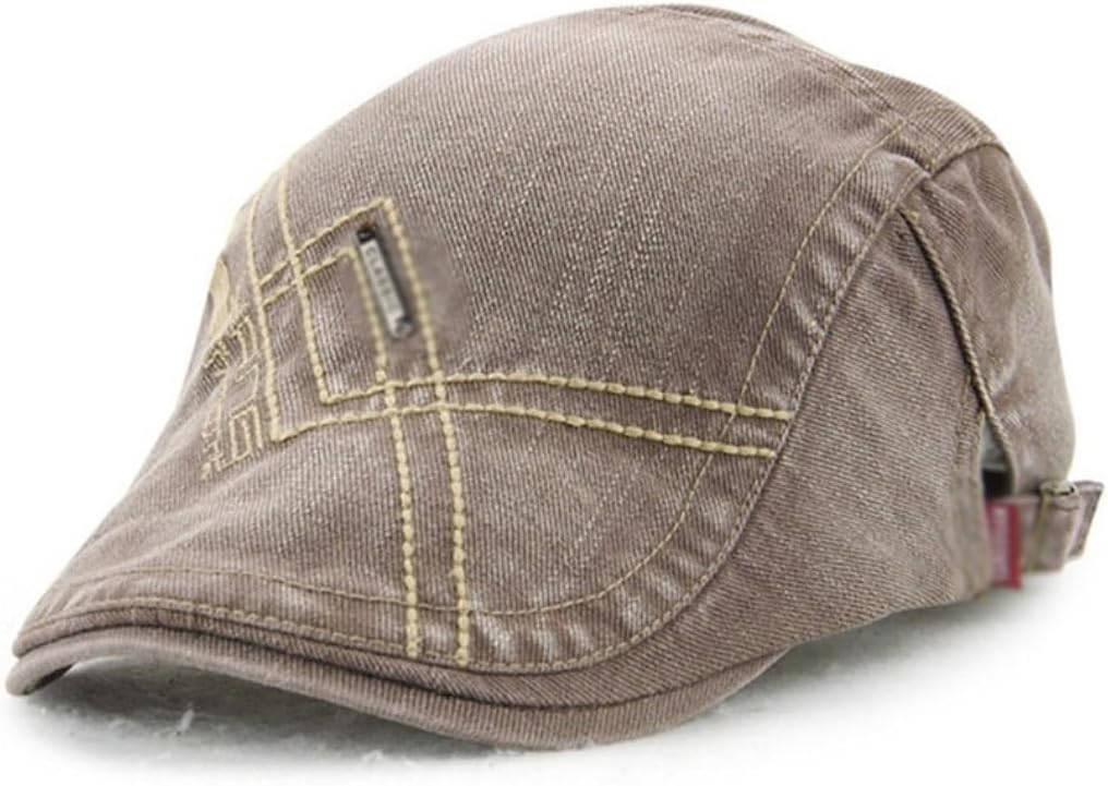 Gentleman Vintage Cotton Newsboy Cap Duckbill Visor Driving Peaked Hat Men Casual Travel Beret Caps