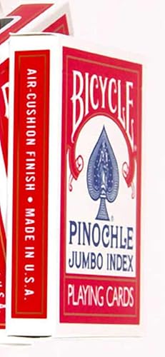 Pinochle - Juego de cartas Jumbo Index - Paquete de 6 mazos