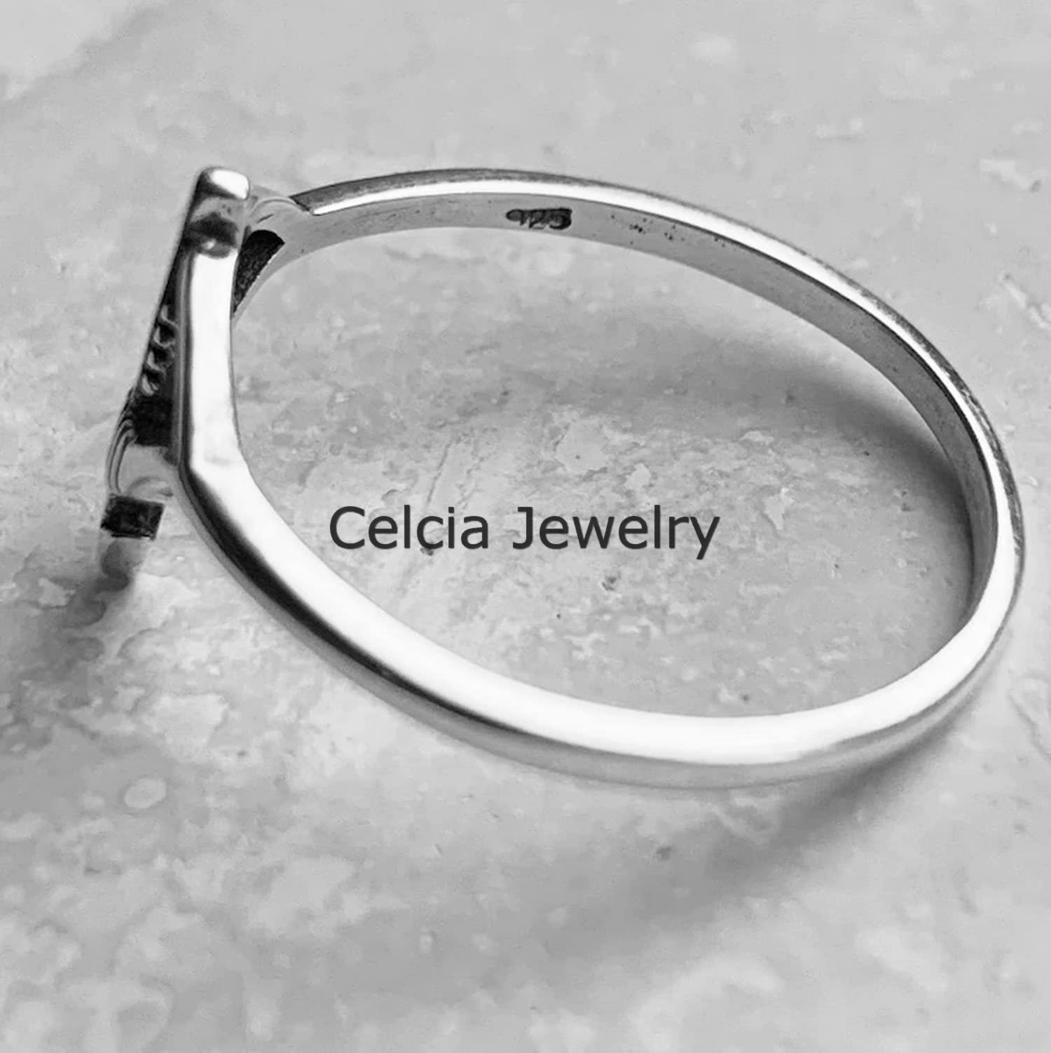 Anello d'argento puro 925 con fiocco e freccia, anello con fiocco, anello di dichiarazione, anello delicato, anello religioso, anello bohémien Boho, anello minimalista, anello per la festa della mamma