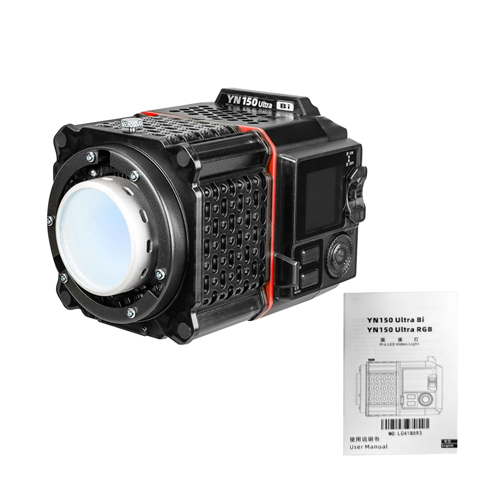 Fabater Mały Rozmiar RGB LED Światło Wypełniające, 150 W 2000 K-10000 K Temperatura Barwowa Przenośne światło LED COB do Kreatywnej Fotografii