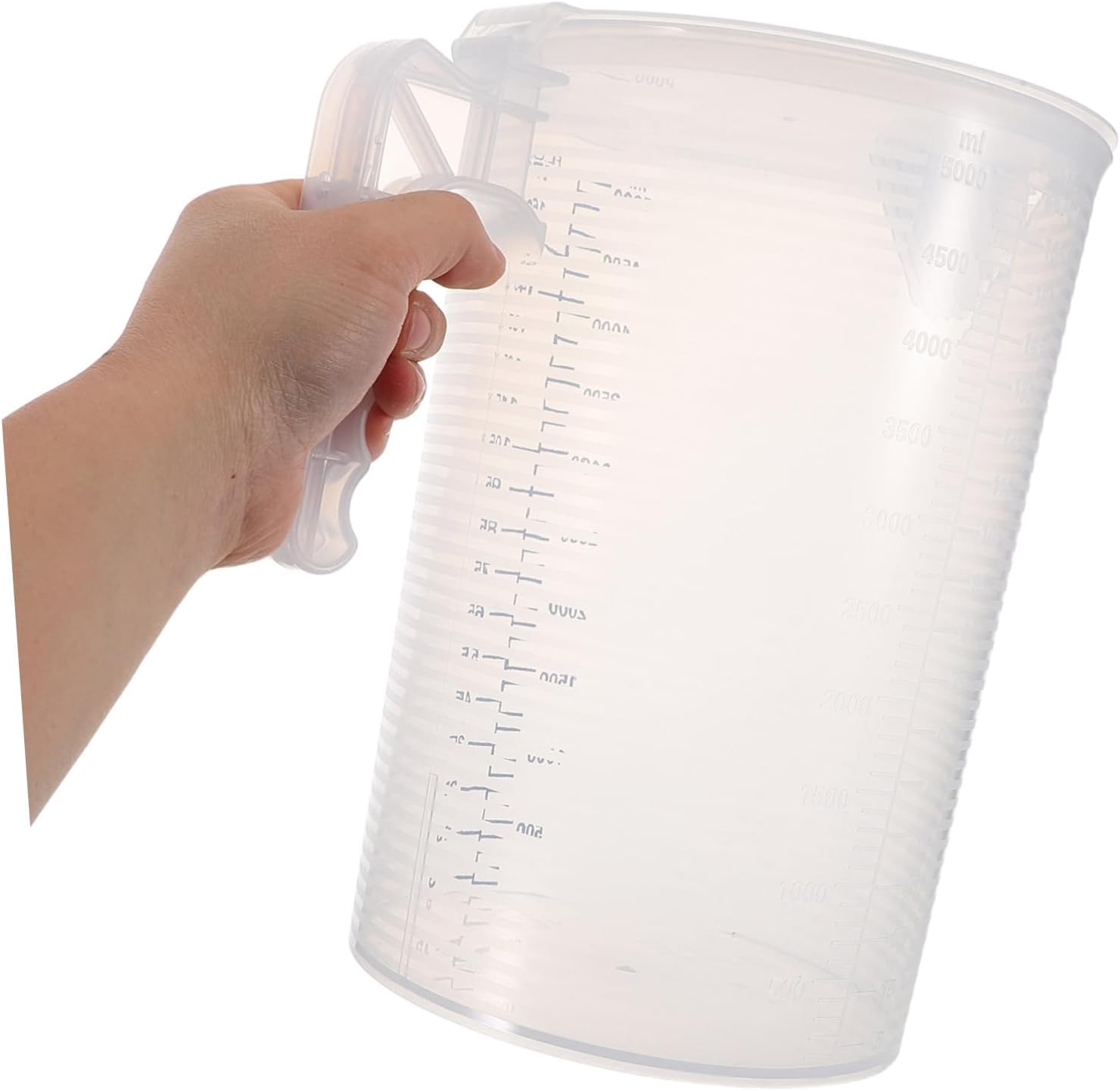 Cabilock Measuring Cup with Lid: 5l Large Capacity Food Grade Transparent Accurate Scale for Commercial Use Milk Tea Shops and Open Kitchens