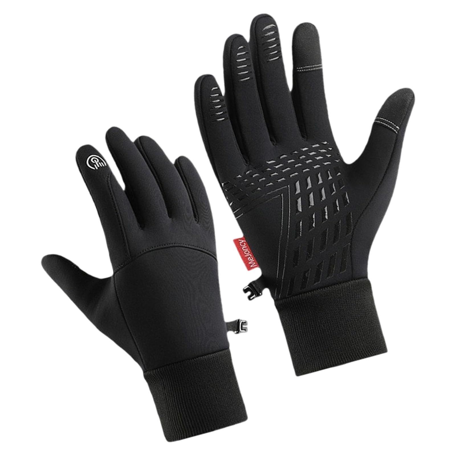 MICFENY 2pcs Winter Skiing Warm Gloves Touchscreens Windproofed Mittens Ride Gym Gloves for Men and Women