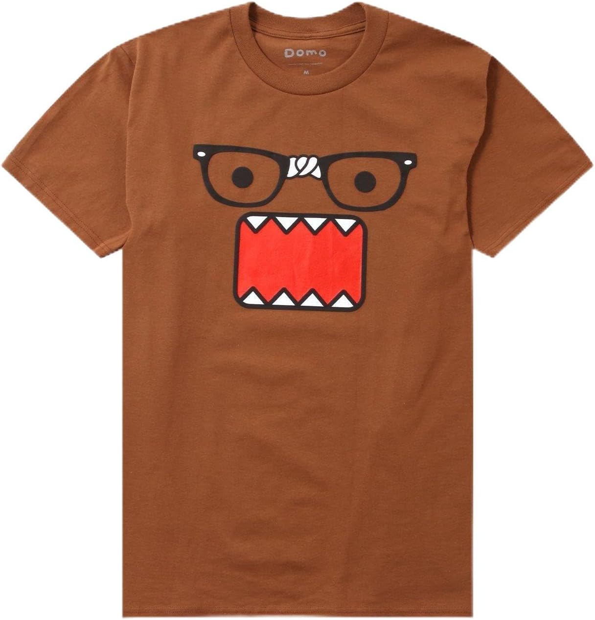 Hot Topic Domo Nerd Face T-Shirt Brown SM