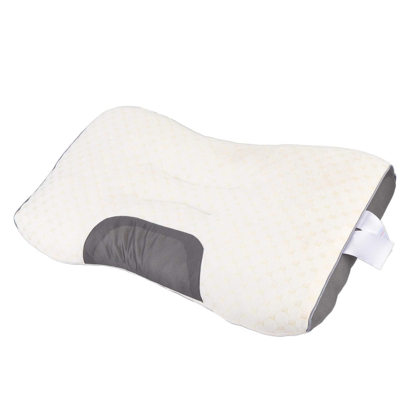 Aramox Almohada, Soporte Ergonómico para el Cuello con Fibras Transpirables, Diseño Contorneado para Personas Que Duermen Boca Arriba y de Lado (2PCS)