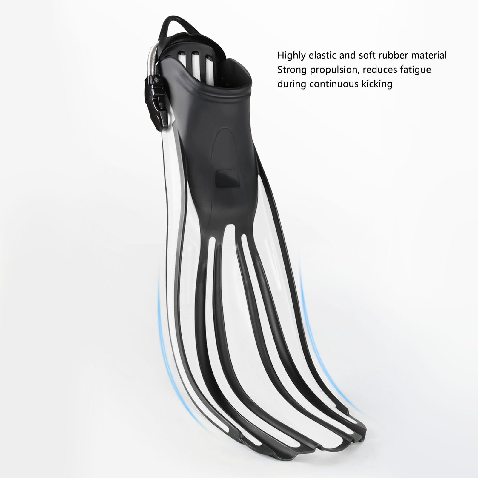 1 par de Aletas de Buceo, Aletas de Snorkel TPR Ajustables para Deportes Acuáticos de Natación