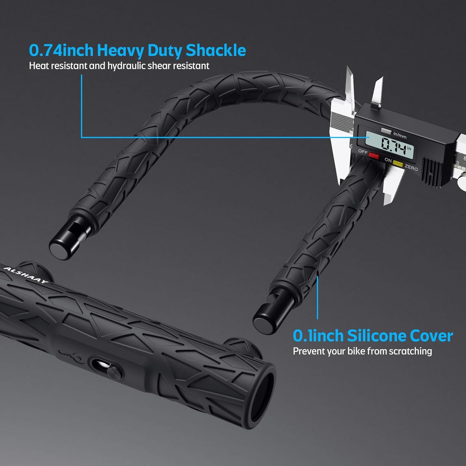 Heavy Duty Bike U Lock, Super Strong 12 Ton Shear - Image 2