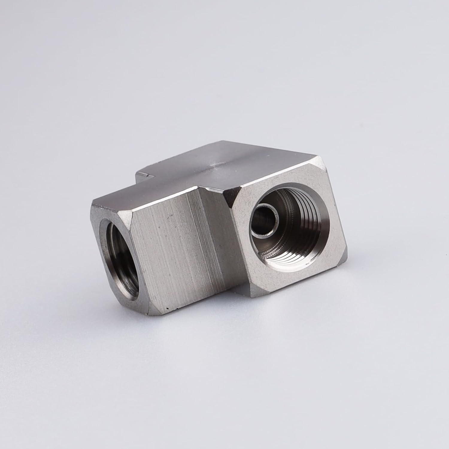 AC PERFORMANCE Stainless Steel Brake Tee Block 3/8 x 24 Inverted Flare Type