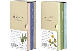 Irojiten Color Dictionary Wooden Pencil Bundle Set (2-Pack)