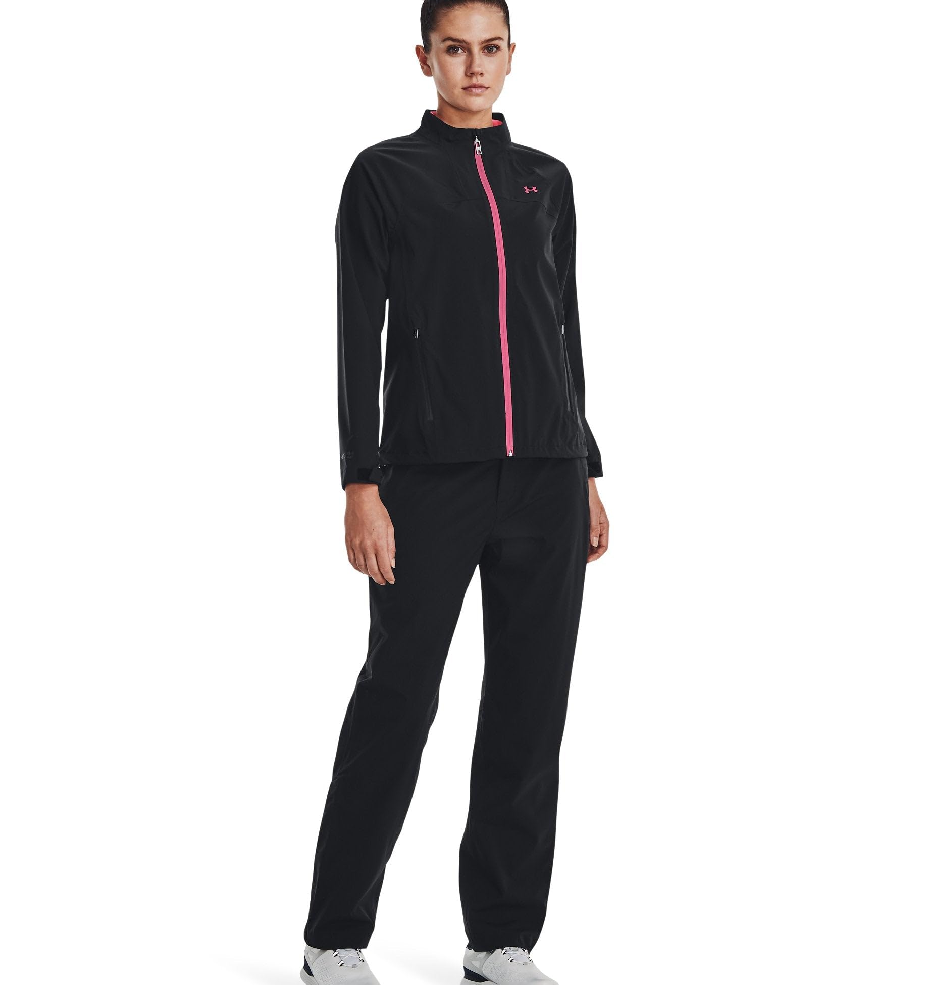 Under Armour Stormproof Golf Rain Pantalón, Mujer, Negro, MD