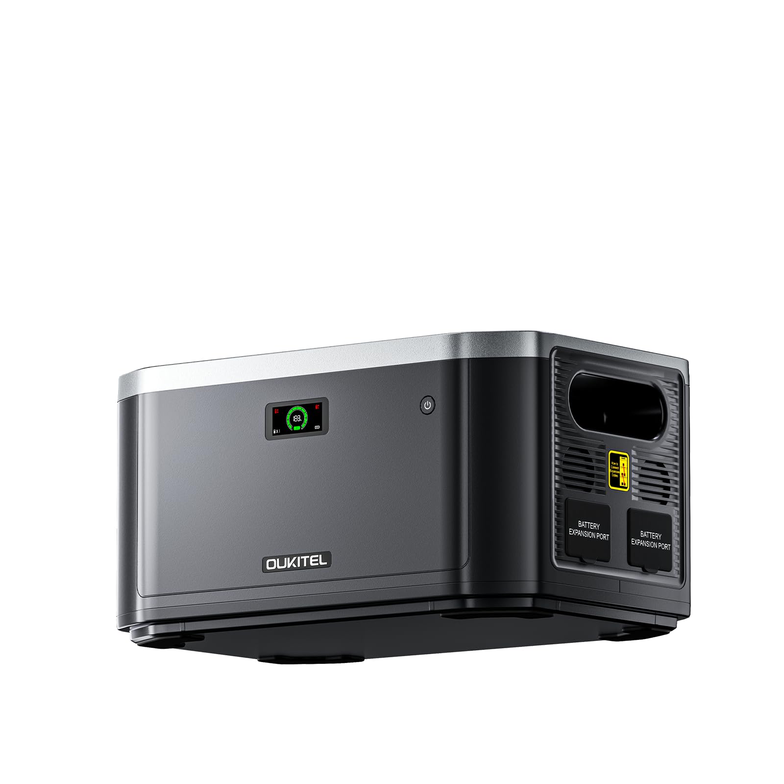 OUKITEL BP3000E 6144Wh Estacion de Energia Portatil 3200W (Pico 6400W) | Generador Electrico con Panel Solar de 500W, Batería LFP Expandible a 16384Wh, Carga Rápida, SAI, Power Station para Hogar