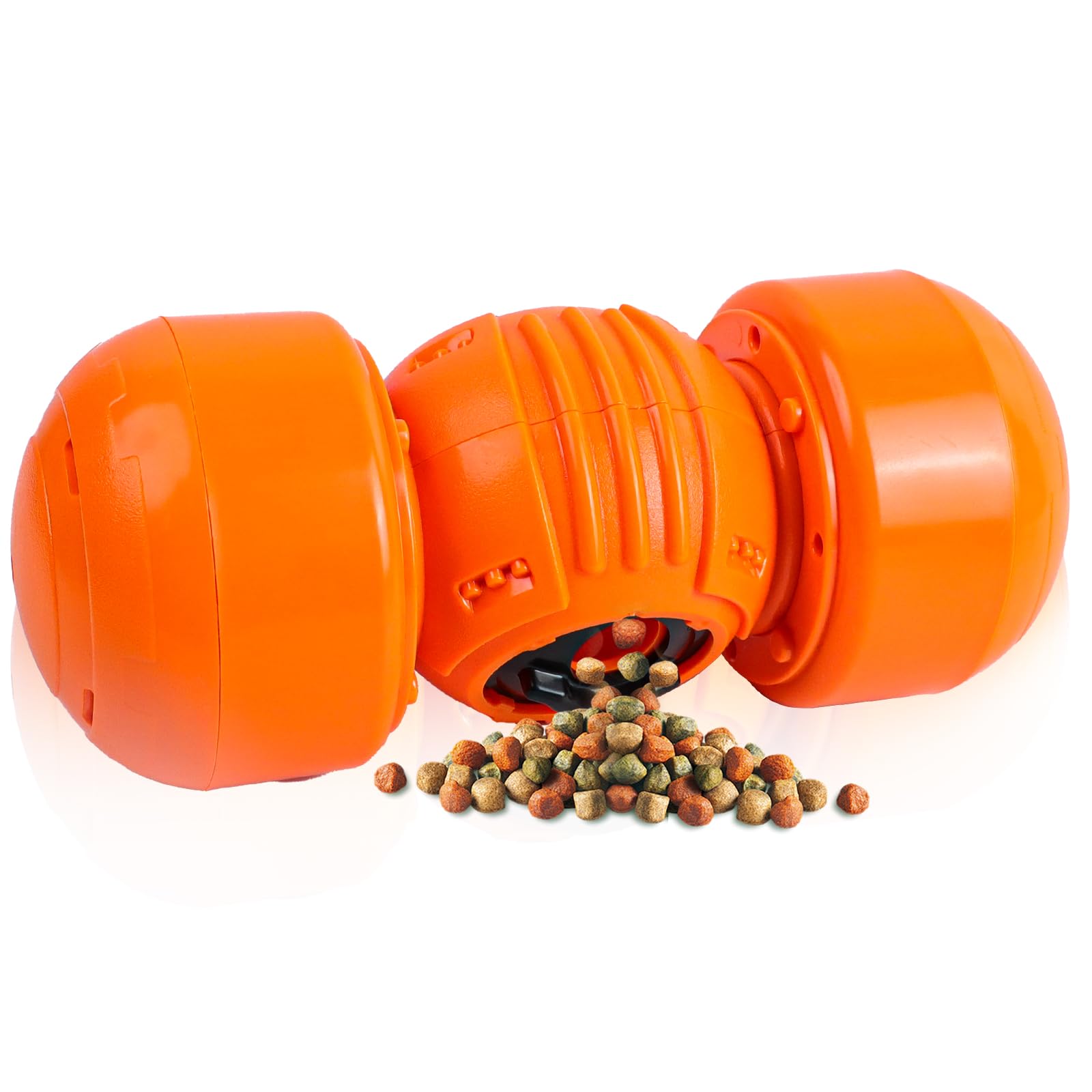 EMOIEMO Interactive Dog Toy for Large Dogs, Rolling Dog Treat Dispenser Slow Feeder,Dog Toys For Boredom Slow Feeder for Improve IQ, Indestructible Dog Toys for Medium Large Dogs