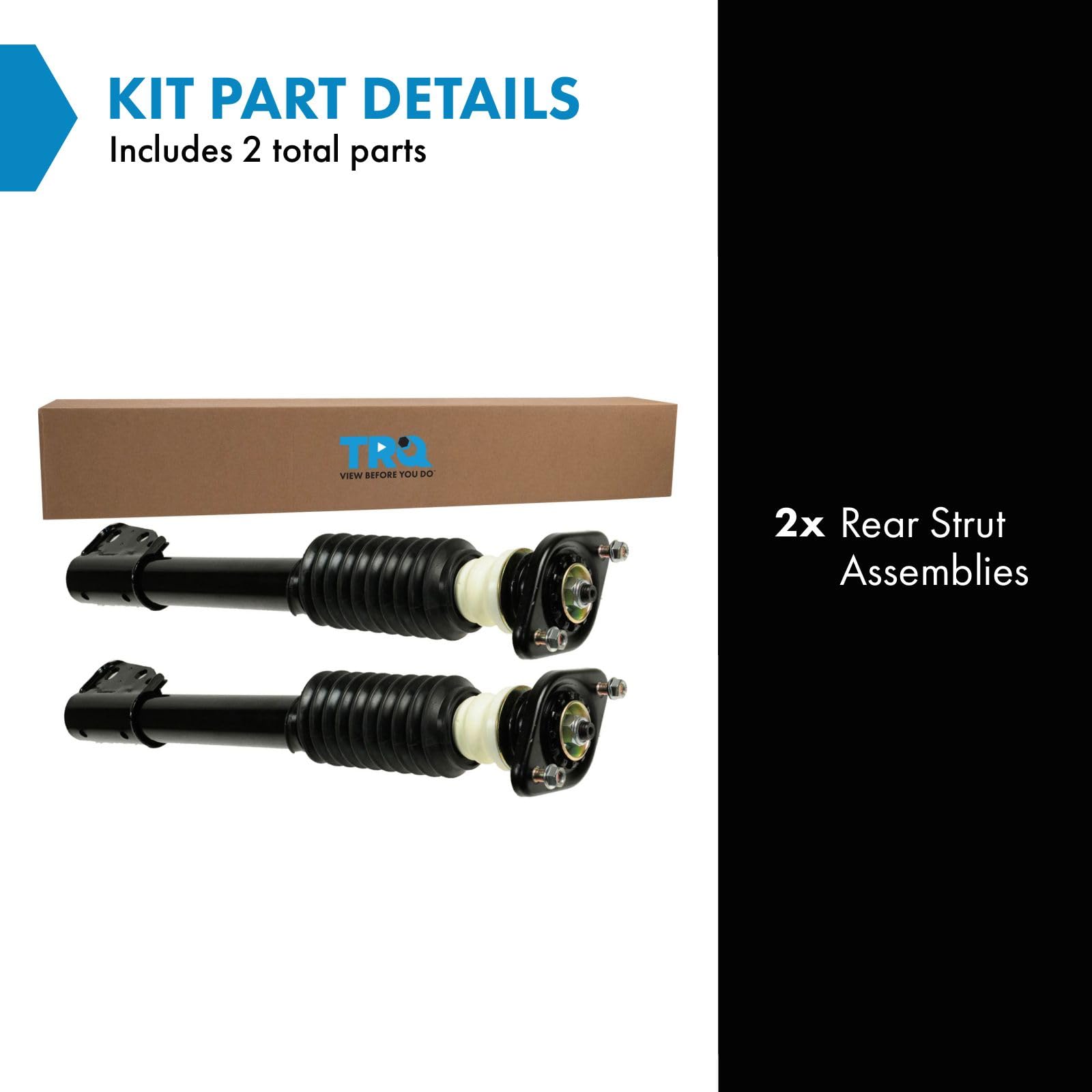 Amazon.com: TRQ Rear Shock Strut Assembly Pair Set of 2 for 