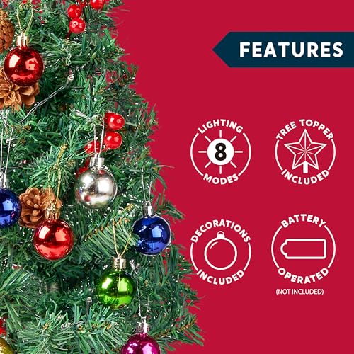 Vorbeleuchteter Mini-Weihnachtsbaum Joiedomi 24″/2FT