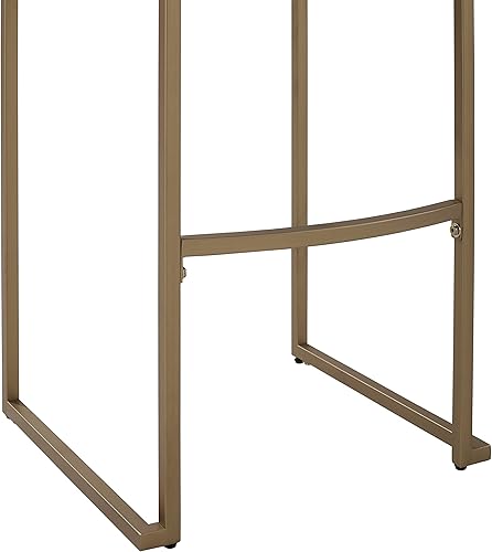 Miniatura 7 de Crosley Furniture Harlowe - Juego de 2 taburetes tapizados, color crema y dorado