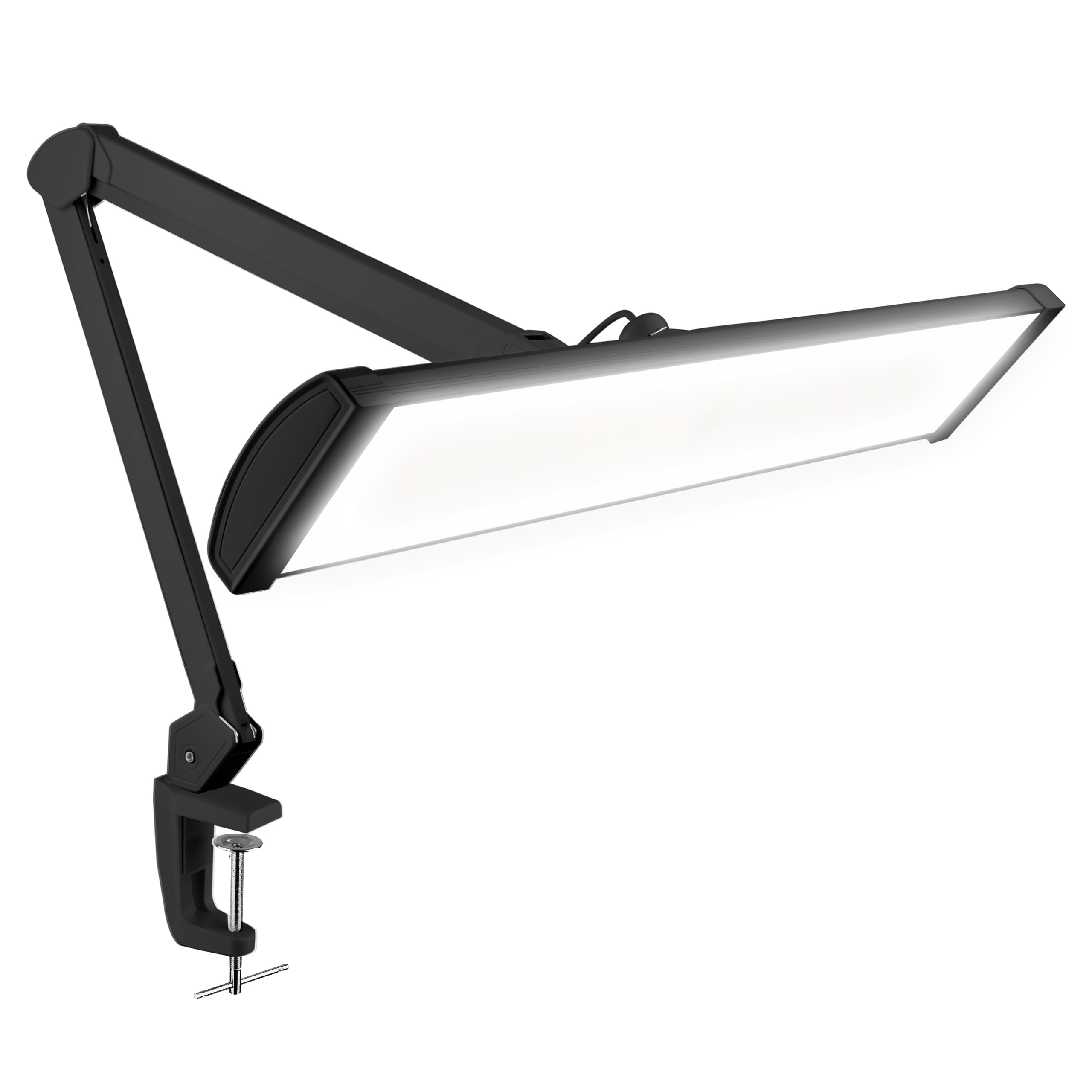 Neatfi Ultra 3.500 Lumen LED-Schreibtischlampe 45W 66 cm Metallschirm 270 SMD-LEDs Schwarz