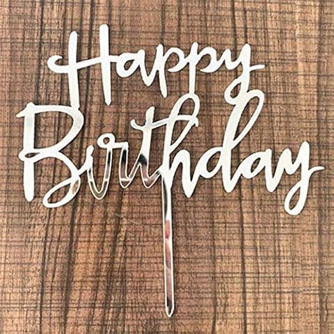 Rose Gold Black Silver Glittery Cake Topper Cover