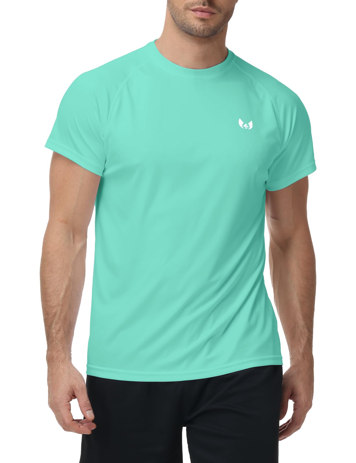 Men's Short Sleeve T-Shirts, Lightweight Men's Workout Shirt, UPF 50+ Sun Protection Athletic Dry Fit Shirts for Men