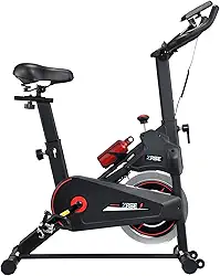 Bicicleta Ergométrica Spinning, Volante de Inércia 7kg, Silenciosa para Casa, Estrutura Reforçada, Resistência Ajustável, Assento e Guidão Reguláveis, Suporta 120kg