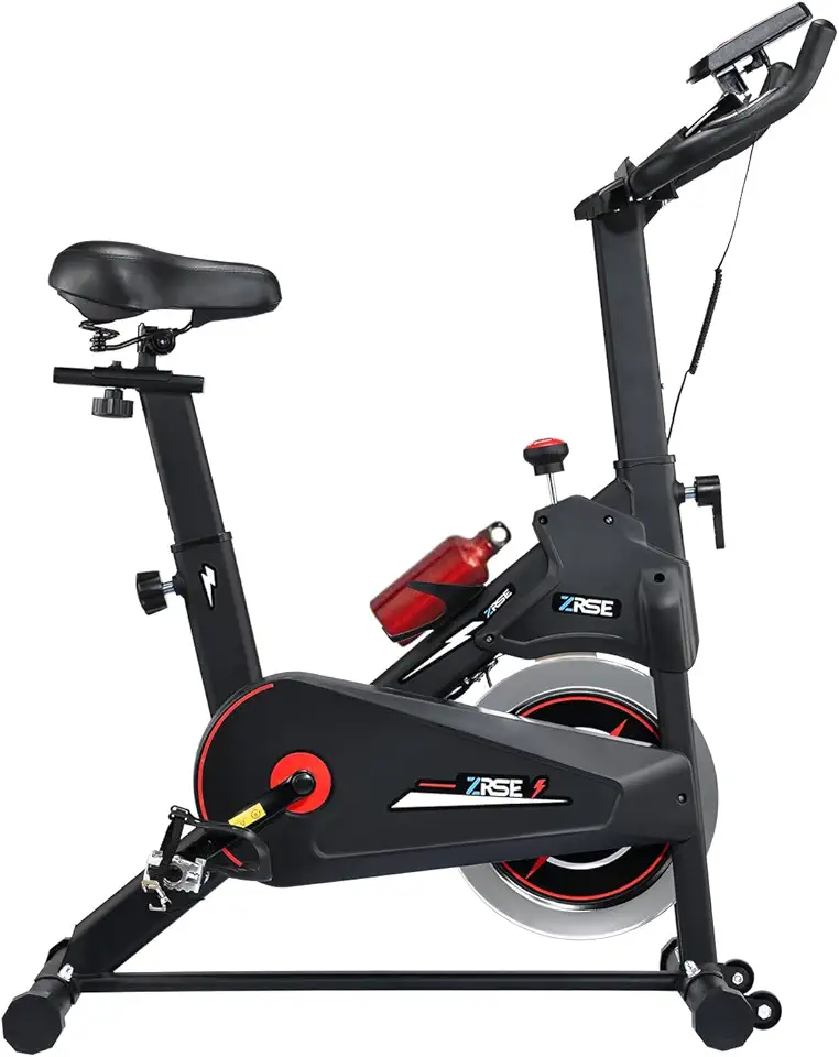 Bicicleta Ergométrica Spinning, Volante de Inércia 7kg, Silenciosa para Casa, Estrutura Reforçada, Resistência Ajustável, Assento e Guidão Reguláveis, Suporta 120kg
