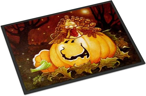 Miniatura 13 de Caroline's Treasures PJC1117JMAT - Felpudo para puerta delantera de 24 x 36 pulgadas, tapete antideslizante lavable de pelo bajo, 24 x 36 pulgadas