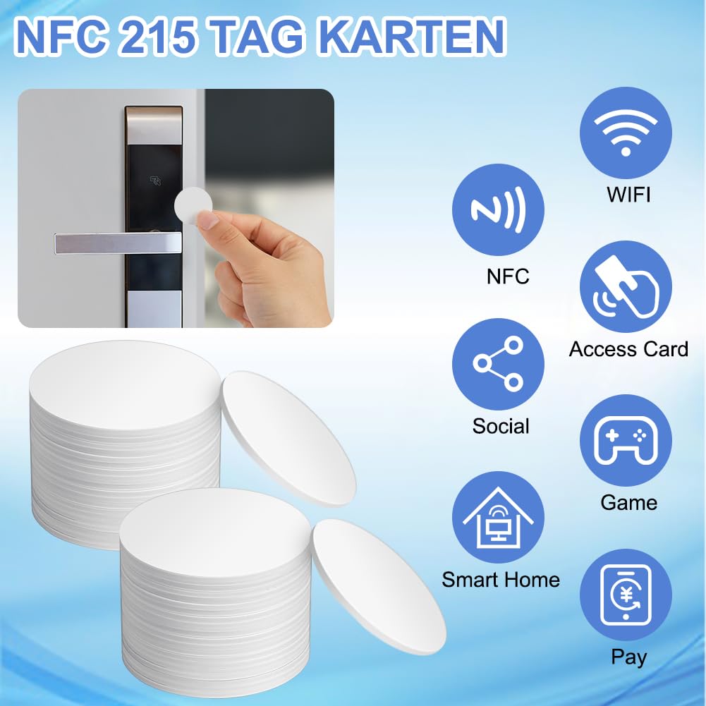 OFFCUP NFC Tags, 30PCS NFC Coin Cards - Image 4