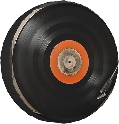 Funda para neumático de repuesto con estampado de discos de vinilo vintage, ajuste universal para Jeep, Rv, SUV y muchos vehículos, 14, 15, 16, 17