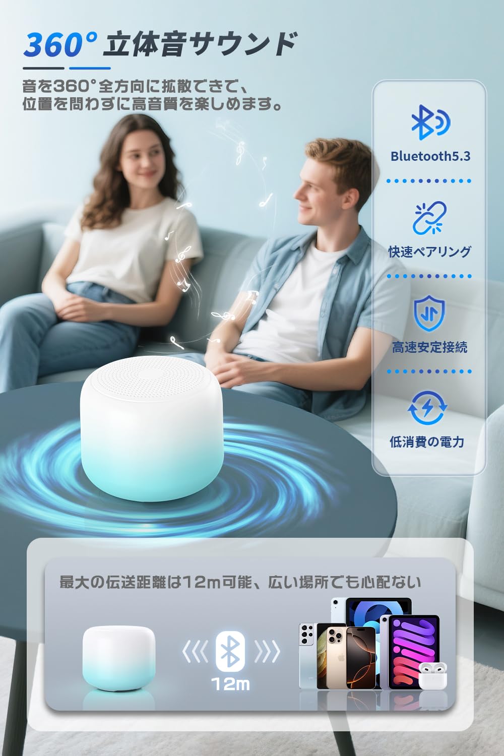 Amazon.co.jp: 【最新型＆ミニ】 Bluetooth スピーカー IPX7 完全防水