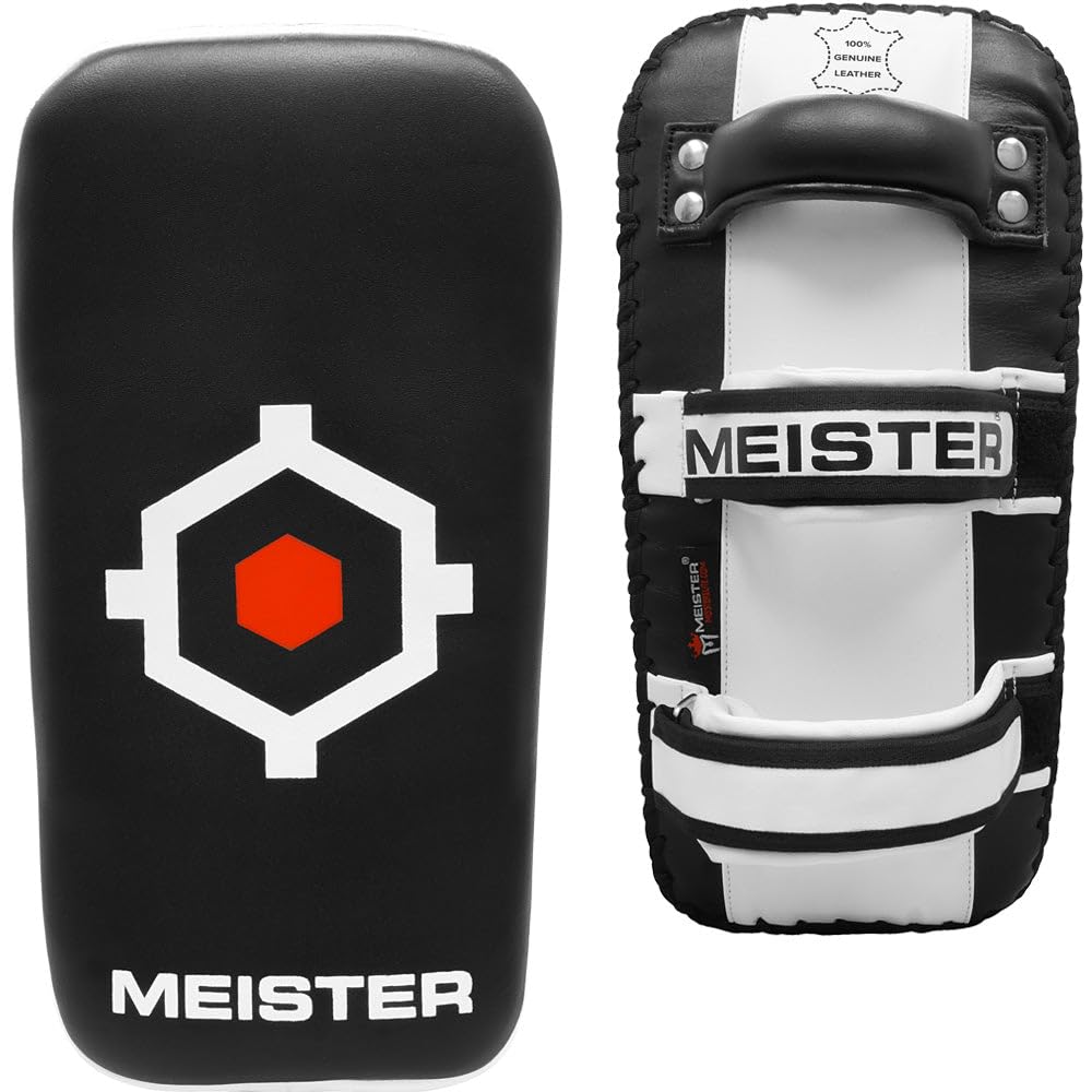 Meister XP2 Paos Thaï Professionnels Courbés pour Kickboxing & MMA - Cuir de Vache Extra-Épais
