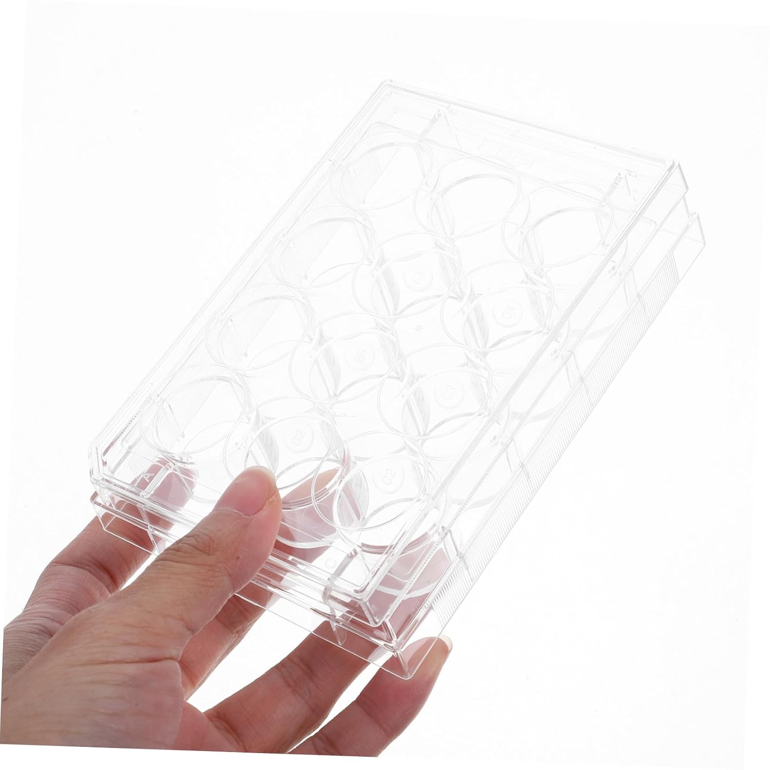 12-Well Laboratory Cell Culture Plate Lid Plastic Tissue Culture Dish for Cell Experiments for Growth