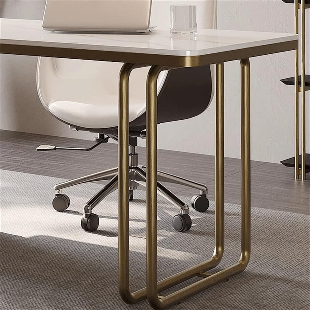 Table Bureau de Travail Moderne for Ordinateur Portable, Bureau d'écriture Robuste Luxe(M)