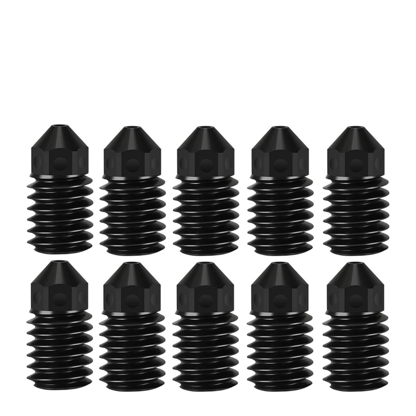 Düsen for A1/A1 Mini-Düse 0,2,4,6,8 mm Düse aus gehärtetem Stahl for 1 Upgrade-Hotend-Kit 3D-Drucker(10 (PCS),0.4mm)