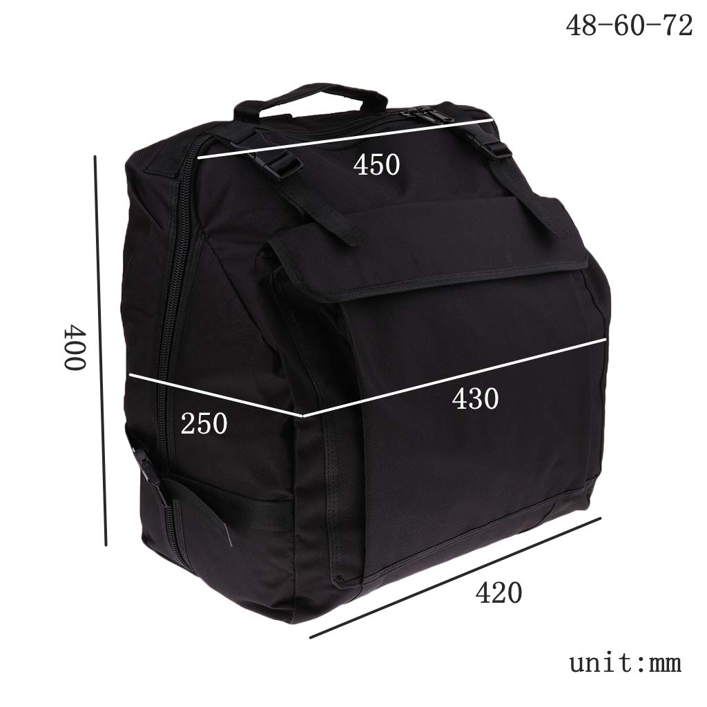 Mochila gruesa acolchada para piano y acordeón, para 60 graves