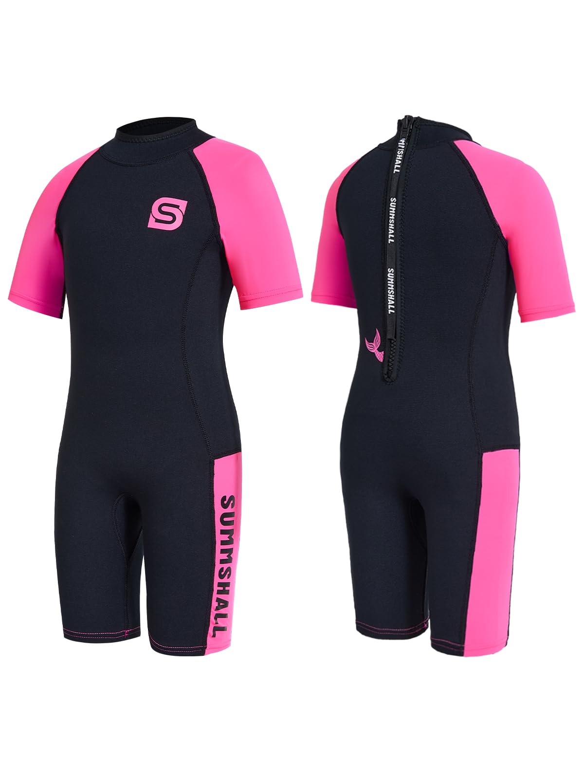 Summshall Kids Wetsuit 2mm Shorty Neoprene Thermal Swimsuit for Boys & Girls | UV50+ Sun Protection, Soft & Stretchy for Swimming, Snorkeling & Beach Play