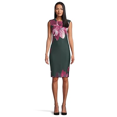 Calvin Klein Cal Sleeve Floral Sheath Women
